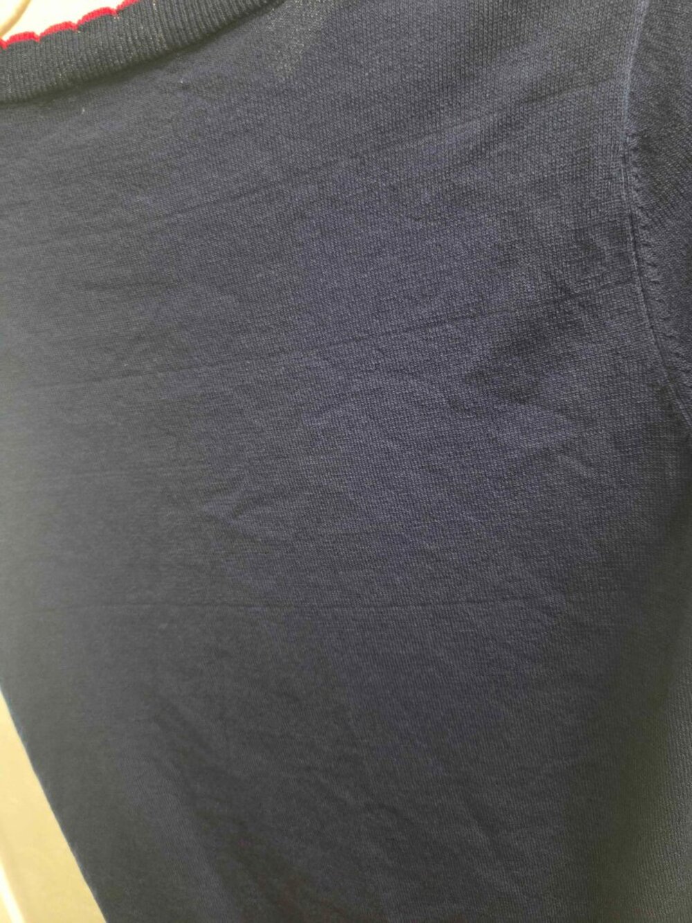 T20. Navy Lobster Short Sleeve Sweater - Picture 4 of 4